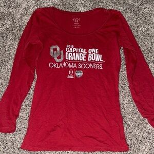 Blue 84 Red Long Sleeve OU Tee​